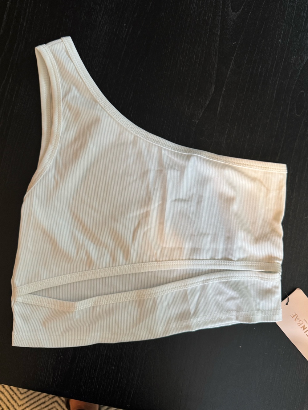 NWT SHEIN White Seamless Ribbed Crop Bralette